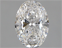 Natural Diamond 0.70 Carats, Oval with  Cut, D Color, SI1 Clarity and Certified by GIA