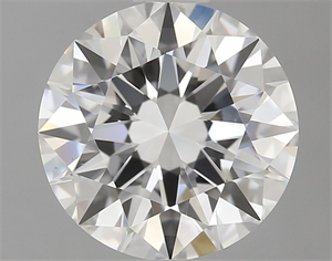 Picture of Natural Diamond 1.80 Carats, Round with Excellent Cut, E Color, VS2 Clarity and Certified by GIA
