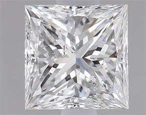 Picture of Natural Diamond 1.01 Carats, Princess with  Cut, E Color, SI2 Clarity and Certified by GIA