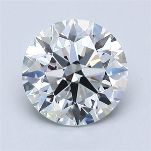 Picture of Natural Diamond 1.40 Carats, Round with Excellent Cut, E Color, VVS2 Clarity and Certified by GIA
