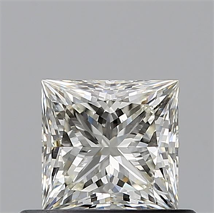 Picture of Natural Diamond 0.53 Carats, Princess with  Cut, K Color, VS1 Clarity and Certified by GIA
