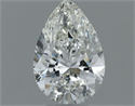 Natural Diamond 0.50 Carats, Pear with  Cut, H Color, VVS2 Clarity and Certified by IGI