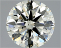 Natural Diamond 1.50 Carats, Round with Excellent Cut, M Color, SI1 Clarity and Certified by GIA