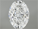 Natural Diamond 0.50 Carats, Oval with  Cut, E Color, IF Clarity and Certified by GIA
