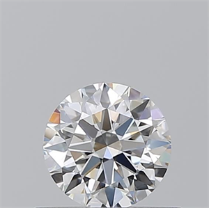 Picture of Natural Diamond 0.52 Carats, Round with Excellent Cut, E Color, VVS2 Clarity and Certified by GIA