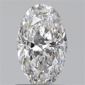 Picture of Natural Diamond 0.91 Carats, Oval with  Cut, E Color, SI2 Clarity and Certified by GIA