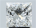 Natural Diamond 2.04 Carats, Princess with  Cut, G Color, VS1 Clarity and Certified by IGI
