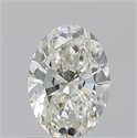 Diamante Natural 0.90 quilates, Ovalado , Color J, claridad VVS2 y certificado GIA