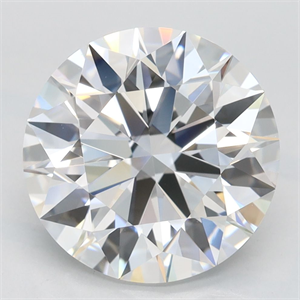 Picture of Lab Grown Diamond 3.74 Carats, Round with Excellent Cut, D Color, IF Clarity and Certified by GIA
