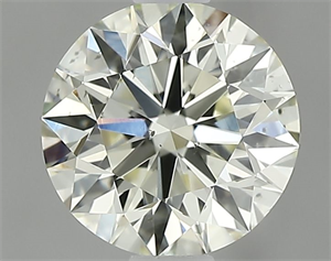 Picture of Natural Diamond 0.91 Carats, Round with Excellent Cut, L Color, SI1 Clarity and Certified by IGI