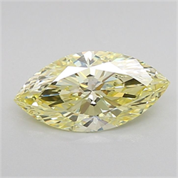 Picture of Lab Grown Diamond 1.21 Carats, Marquise with  Cut, Fancy Intense Yellow Color, VVS2 Clarity and Certified by IGI