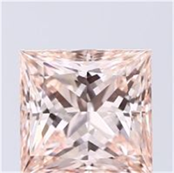 Picture of Lab Grown Diamond 2.03 Carats, Princess with  Cut, Fancy Pink Color, VS1 Clarity and Certified by IGI