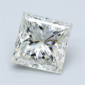Picture of Natural Diamond 4.02 Carats, Princess with  Cut, J Color, SI1 Clarity and Certified by GIA