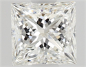 Diamante Natural 0.50 quilates, Princesa , Color F, claridad VVS1 y certificado GIA