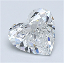 Natural Diamond 1.70 Carats, Heart with  Cut, F Color, SI2 Clarity and Certified by GIA