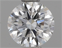 Natural Diamond 0.57 Carats, Round with Excellent Cut, F Color, SI1 Clarity and Certified by GIA