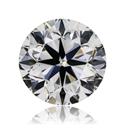 Natural Diamond 1.01 Carats, Round with Very Good Cut, H Color, VS2 Clarity and Certified by GIA