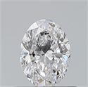 Natural Diamond 0.50 Carats, Oval with  Cut, D Color, VS1 Clarity and Certified by GIA