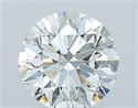 Natural Diamond 0.90 Carats, Round with Excellent Cut, I Color, VVS2 Clarity and Certified by GIA