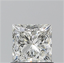 Natural Diamond 1.00 Carats, Princess with  Cut, I Color, VVS2 Clarity and Certified by GIA