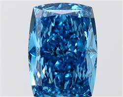 Picture of Lab Grown Diamond 2.03 Carats, CUSHION MODIFIED with  Cut, Fancy Vivid Blue Color, VVS2 Clarity and Certified by IGI