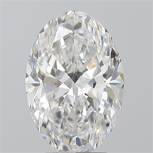 Picture of Natural Diamond 3.01 Carats, Oval with  Cut, E Color, VVS1 Clarity and Certified by GIA