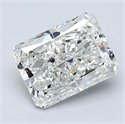 Natural Diamond 1.50 Carats, Radiant with  Cut, H Color, VS1 Clarity and Certified by GIA