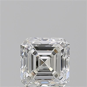 Foto Diamante Natural 0.93 quilates, Asscher , Color H, claridad VVS2 y certificado GIA de