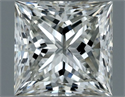 Natural Diamond 0.70 Carats, Princess with  Cut, H Color, VVS1 Clarity and Certified by IGI