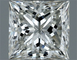Picture of Natural Diamond 0.70 Carats, Princess with  Cut, H Color, VVS1 Clarity and Certified by IGI