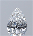 Diamante Natural 0.31 quilates, De pera , Color D, claridad VVS2 y certificado GIA