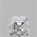 Natural Diamond 1.01 Carats, Asscher with  Cut, F Color, VVS1 Clarity and Certified by GIA