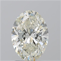 Natural Diamond 2.02 Carats, Oval with  Cut, K Color, SI2 Clarity and Certified by GIA