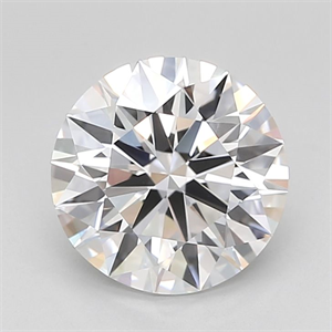 Picture of Lab Grown Diamond 2.45 Carats, Round with Ideal Cut, D Color, IF Clarity and Certified by IGI
