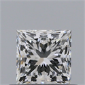 Natural Diamond 0.51 Carats, Princess with  Cut, H Color, VS1 Clarity and Certified by GIA
