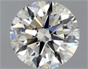 Natural Diamond 1.02 Carats, Round with Excellent Cut, H Color, SI2 Clarity and Certified by GIA