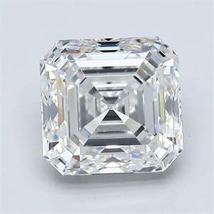 Foto Diamante Natural 2.02 quilates, Asscher , Color H, claridad VS2 y certificado GIA de