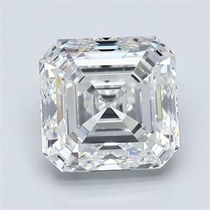 Picture of Natural Diamond 2.02 Carats, Asscher with  Cut, H Color, VS2 Clarity and Certified by GIA
