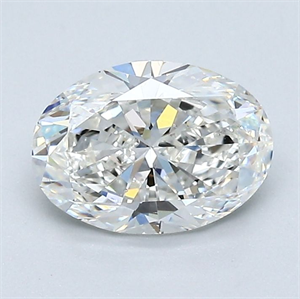 Picture of Natural Diamond 1.20 Carats, Oval with  Cut, G Color, SI1 Clarity and Certified by GIA