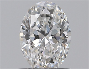 Picture of Natural Diamond 0.57 Carats, Oval with  Cut, D Color, VVS1 Clarity and Certified by GIA