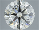 Natural Diamond 4.01 Carats, Round with Excellent Cut, K Color, IF Clarity and Certified by IGI