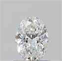 Natural Diamond 0.58 Carats, Oval with  Cut, G Color, VVS1 Clarity and Certified by GIA