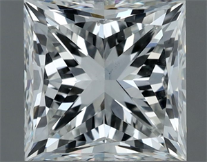 Picture of Natural Diamond 1.20 Carats, Princess with  Cut, F Color, VS2 Clarity and Certified by IGI