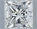 Natural Diamond 0.70 Carats, Princess with  Cut, H Color, VS1 Clarity and Certified by GIA