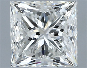 Picture of Natural Diamond 0.70 Carats, Princess with  Cut, H Color, VS1 Clarity and Certified by GIA