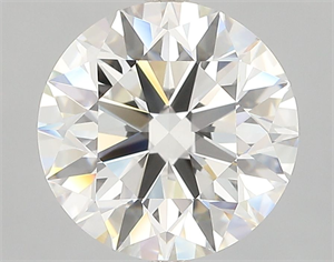 Picture of Natural Diamond 3.71 Carats, Round with Excellent Cut, H Color, VVS2 Clarity and Certified by GIA