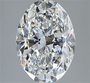 Picture of Natural Diamond 3.44 Carats, Oval with  Cut, F Color, VS2 Clarity and Certified by GIA