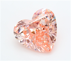 Picture of Lab Grown Diamond 20.88 Carats, Heart with  Cut, Fancy Vivid Pink Color, VS1 Clarity and Certified by IGI