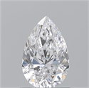 Natural Diamond 0.91 Carats, Pear with  Cut, D Color, SI1 Clarity and Certified by GIA