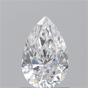 Picture of Natural Diamond 0.91 Carats, Pear with  Cut, D Color, SI1 Clarity and Certified by GIA